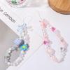 Anti-lost Phone Charm Flower Heart Telephone Jewelry Phone Lanyard Mobile Phone Chain Cellphone Strap Phone Case Lanyard