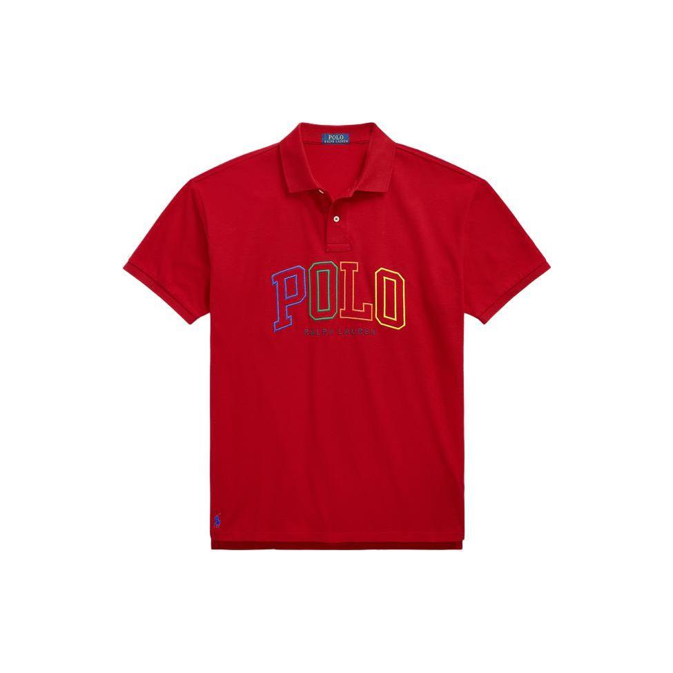 

Polo Ralph Lauren Ss23 Пуловер с вышивкой логотипа, футболка поло с коротким рукавом для мужчин MNPOKNI1N822260-600 XL