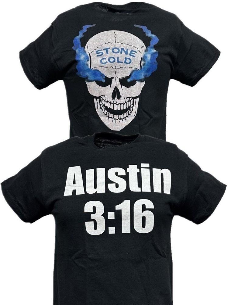 

Stone Cold Steve Austin 3:16 Smoking Skull Mens T-shirt S