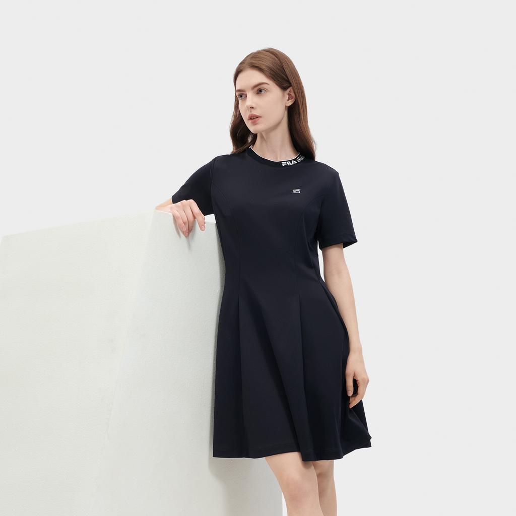 New FILA SS24 Short Sleeved Dresses Women's Legend Blue F11W421306FNV