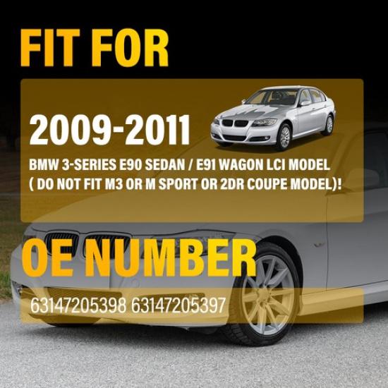 Front Bumper Reflectors Side Marker For Light BMW 3-SERIES SEDAN 2009-2011 E90