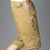 Herren Cargo Shorts Herren Reißverschlusstasche Lässige Kniehosen Locker Gerade Baumwolle Arbeitsshorts Herren Kleidung