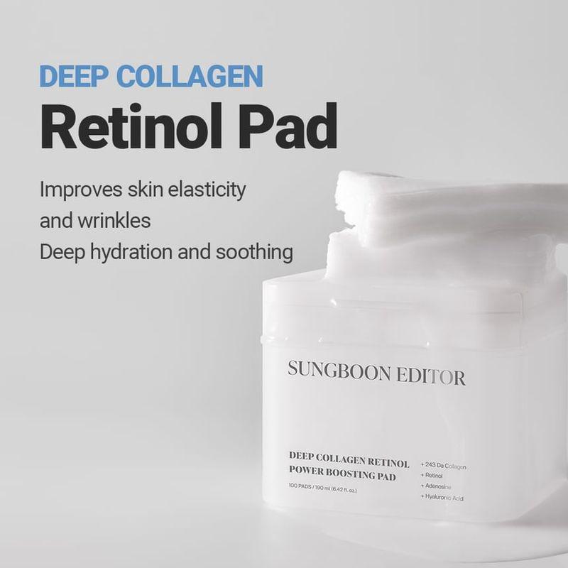 SUNGBOON EDITOR Deep Collagen Retinol Power Boosting Pad