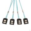 -sas 26p Sff-8088 to 4x 7pin 6gb / S 30agw Adapter Cable Y Latch
