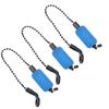 3PCS Iron Fishing Alarm Chain 3 Colors Fishing Alarm Hanger Bite Indicator Alerter  Outdoor Use