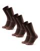 Danish Endurance Merino Wool Hiking Oak Cm 3 Pairs Socks, Brown, 30.0 - 34.0 Cm,