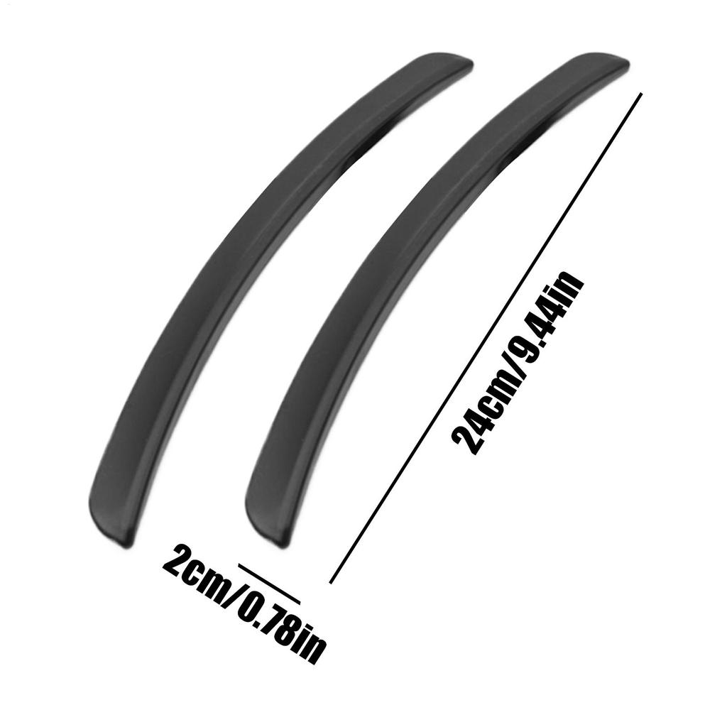 2PCS Universal Car Fenders Trim Strip Curved Anti-Scratch Universal Wheels Anti-collision Mudguard Protector Guard Accessories Interior Mirrors 6