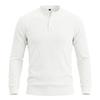 Spring Autumn Men's Knit T-Shirts Henry Collar Solid Color Striped Casual Tshirt Men Vintage Style Fashion Knitted Pullover Tees