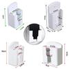 Storage Shelf Wall Mounted Holder Home Wall Mounted White 1pcs ABS