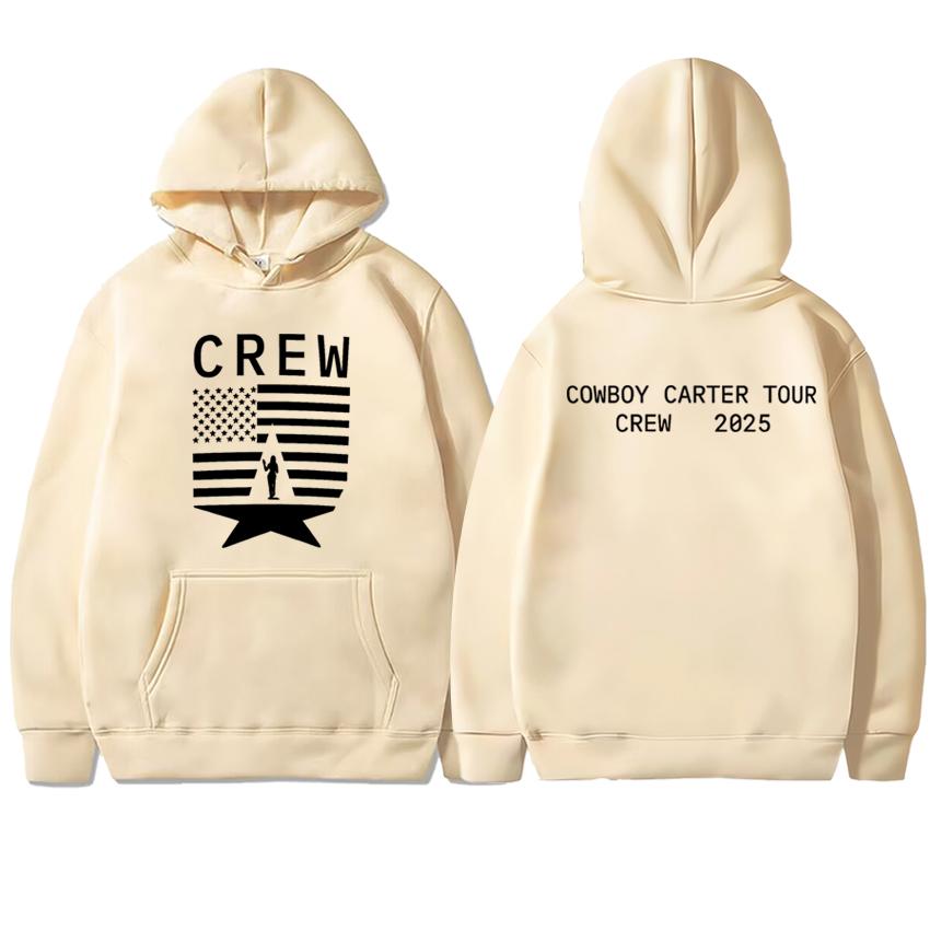 Hot Singer Beyoncé Tour 2025 Double Sided Printed Hoodies Unisex Harajuku Fashion Sweatshirt Unisex Fleece Long Sleeve Pullovers