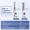 32 PCS Deutsch DTP Connector Kit 2 Pin Automotive Waterproof Connectors 4 Sets With Size 12 Stamped Contacts Gauge 14-12 AWG Wire Size,25A