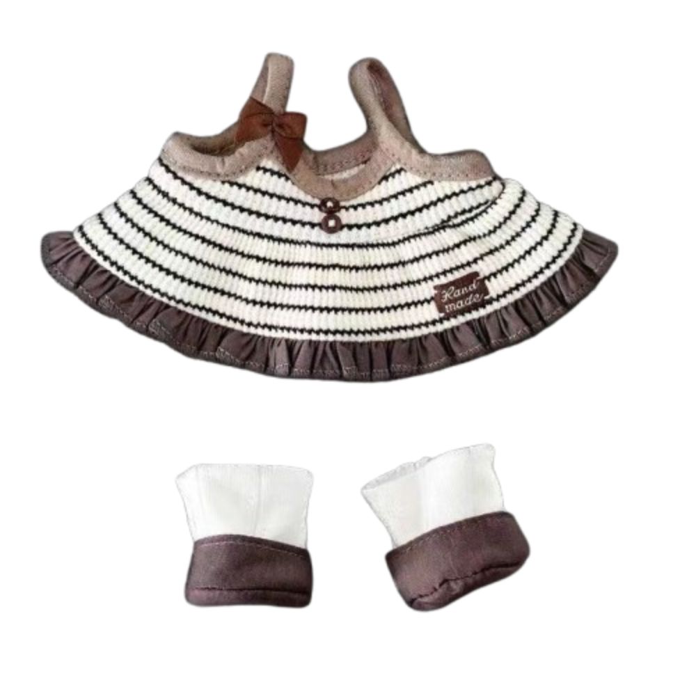 Lovely Design 20CM Cotton Doll Clothes Cartoon Cotton Plush Dolls Skirt  Children's Gift