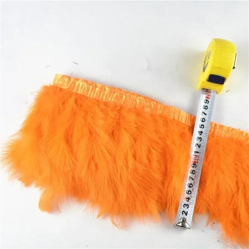 2Yards/lot Natural Fluffy Marabou Feather Trims Fringe 6-8inch Turkey Feathers for Crafts Ribbon Boa Clothing Wedding Decoration