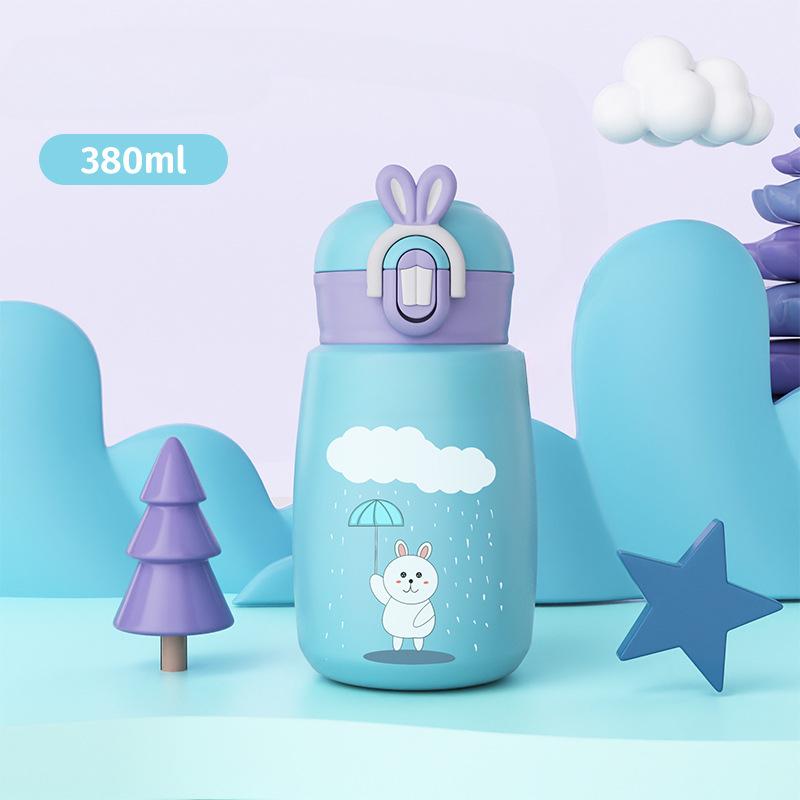 

Новый интеллектуальный термочувствительный детский термос из нержавеющей стали 316, высококачественные милые мини-чашки для пар и студентов. 380mL