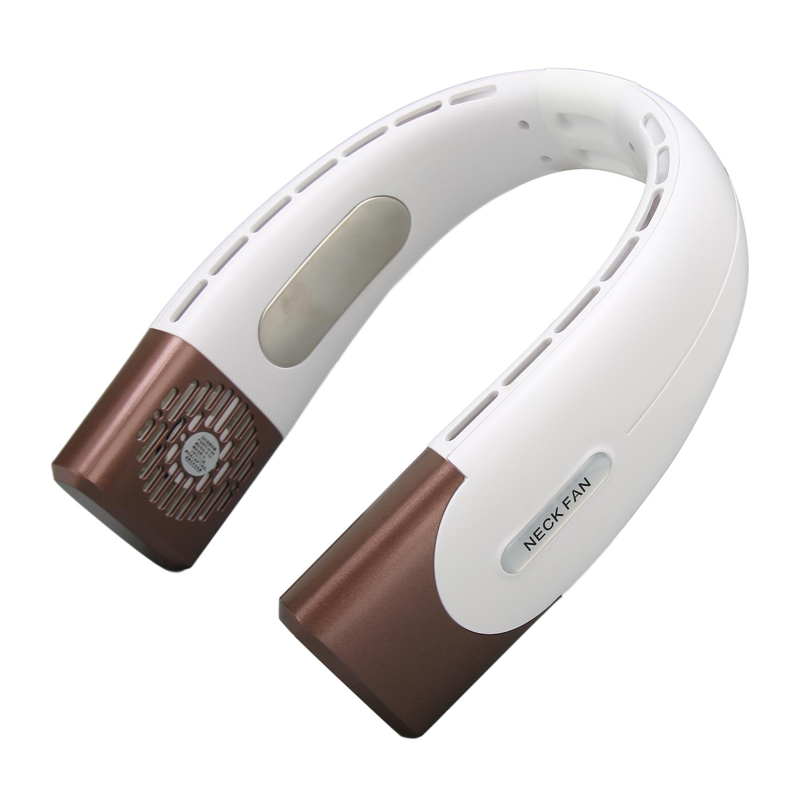

Neck Fan Portable Personal USB Rechargeable Strong Wind Wearable Hands Free Bladeless Cooler for Travel Outdoor Warm