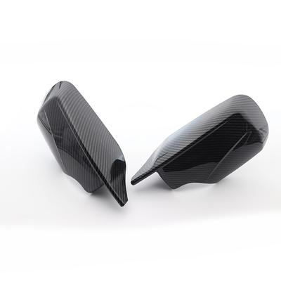 Carbon Fiber Pattern Black Side Mirror Cover Caps Ersatz für BMW E46 316i 318i 318d 320d 320i 325i 328i 330d 330i