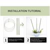 Plant Support Cage Resistant Garden Plant Support Ring Plant Stake Plant Support Tomato Cage, 45 Cm Plant Lattice Frame Kit