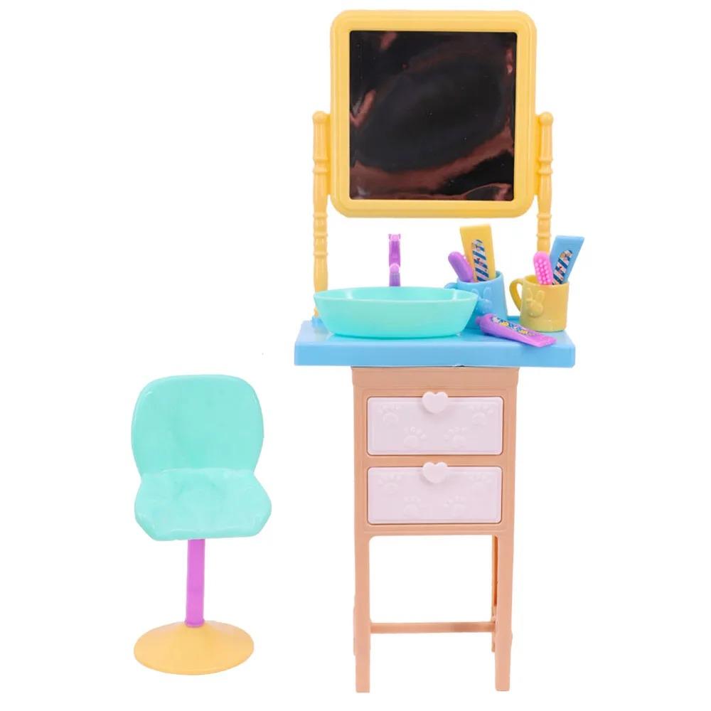 1:Mașină de spălat mini mobilier 12, Distribuitor de apă, Frigider, Set de rochii pentru păpușă de 30 cm și accesorii pentru casa de păpuși BJD 1/6 pentru jucării pentru fete