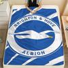 1PC Brighton Print Flannel Blanket, High quality All Seasons, Home Decor, Warmth and Comfort, Perfect for Christmas Gifts