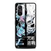Jujutsu Kaisen Anime Tempered Glass Case Funda For Xiaomi Redmi Note 9S 10 11 9 8 Pro 10S 8T 9T 9A 9C K40 Back Shell Cover Coque