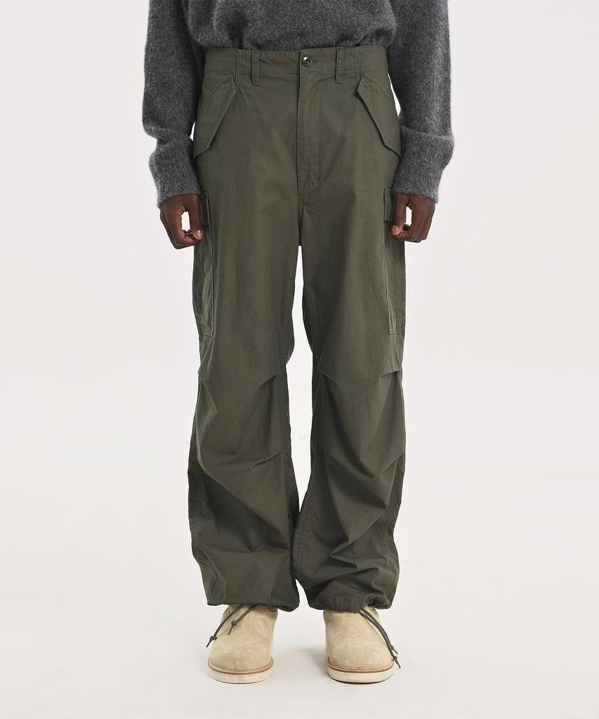 Beulaunyadeu 23Fw Military Field Pants, Olive