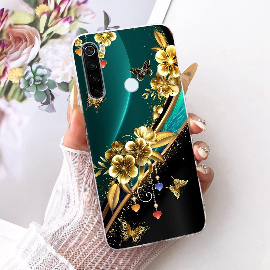 Pour Xiaomi Redmi Note 8 Note8 T Coque Nouvelle Housse Peinte de Luxe Coque de Téléphone Souple Fine Pour Xiaomi Redmi Note 8 Pro Note8 2021 Fundas