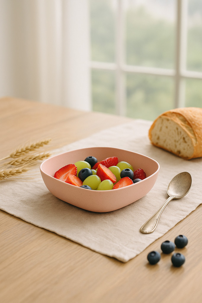 SW Domowa Słoma Pszenna Niezniszczalne Przekąski Owocowe Kości Talerz Kwadratowa Miska Sałatkowa