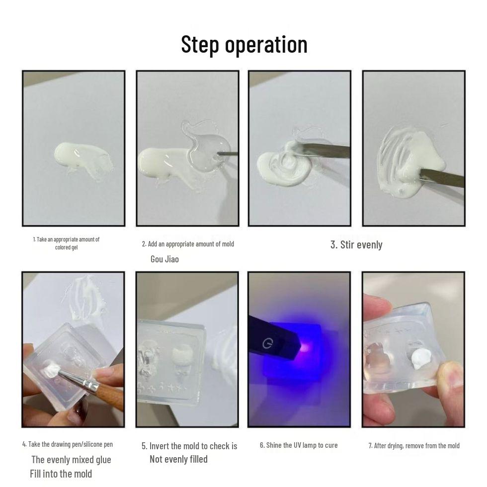 Barocke Hochtransparente Silikonform für Nagelkunst, Edelsteinrahmen & Muschelschnitzerei.