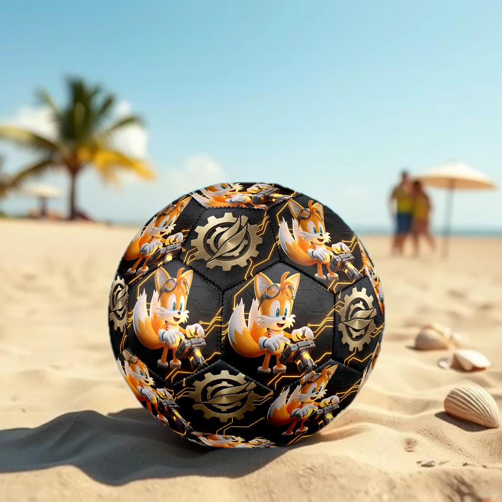 1pc Sonic the Hedgehog Football Soccer Ball Size 5 Indoor Soccer Ball Fashion Colorful Backyard Game -Great For Sports Fans Gift HE44