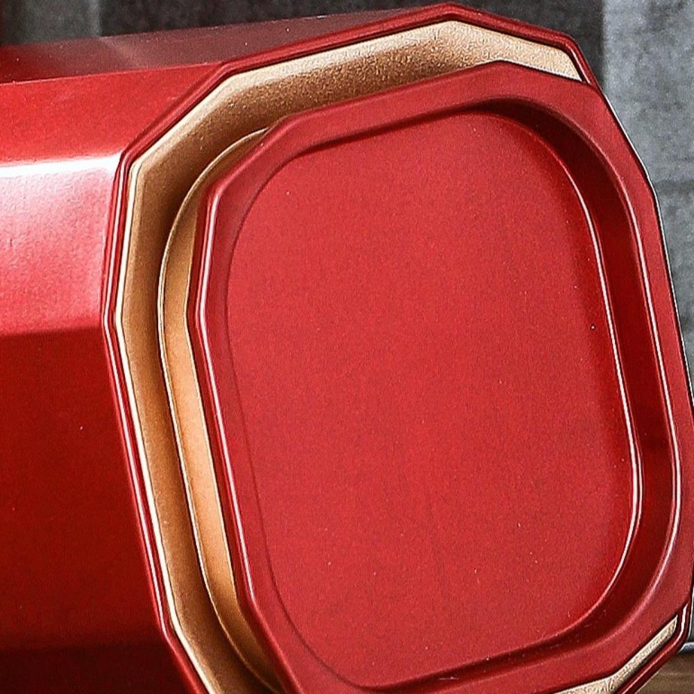 Square Tea Can Retro Tea Packaging Box Convenient Tea Storage Jar Home