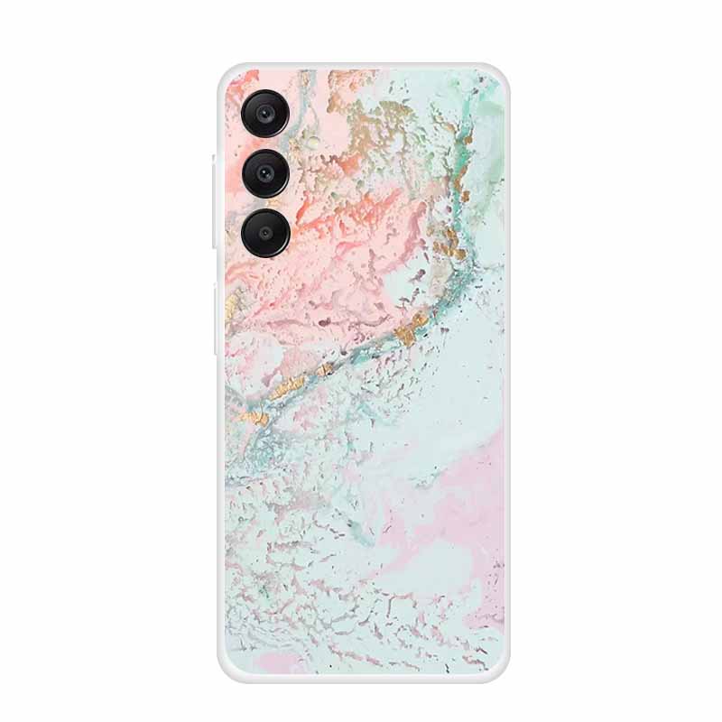 Marble Patterns Phone Case for Samsung A25 Soft Transparent TPU Clear Cover for Samsung Galaxy A 25 Protective Silicone Shell