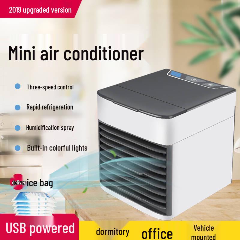 

Mini USB Desktop Air Conditioner Fan with Spray Feature Second Generation