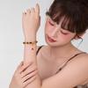 18k Gold Plated Tiger Eye Gourd Beaded Bracelet - Retro Y2K High-End Jewelry for Women