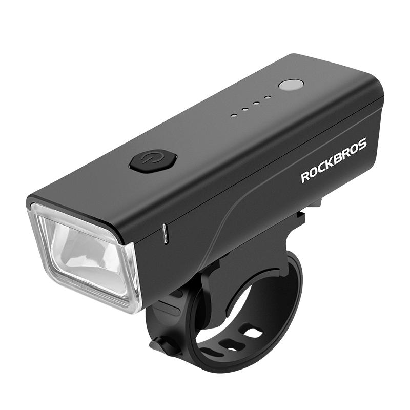 ROCKBROS Bicycle Light 260LM 1500mAh Handlebar Type-C Rechargeable LED Flashlight Bicycle Light Waterproof Bike Accessories RIP01 260LM