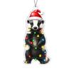 2D Christmas Acrylic Hanging Ornament, Creative Animal and Plant Design for Holiday Decor