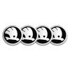 4Pcs Car Styling Wheel Hub Cap Sticker Auto Refit Accessories For Skoda Octavia Fabia Rapid Superb Yeti Enyaq Kamiq Karoq Scala