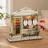 2D Flat Wooden Reading Tracker Vintage Book Calendar Book Tracker Sign Fairy House Flip Tile Counter Reading Challenge Tracker