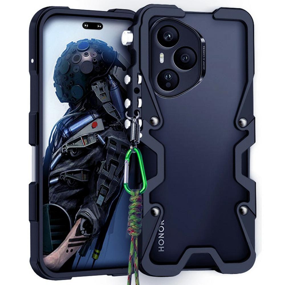 Pro Honor 400 Pro 5G (Globální) Kovový kryt z hliníkové slitiny s nárazníkem a popruhem