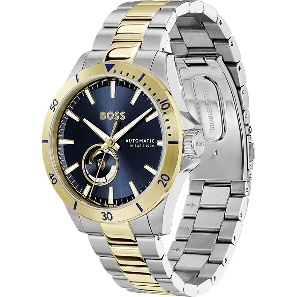 BOSS Troper Blue Dial Bicolor Stainless Steel Gents Automatic Watch 1514201
