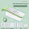 Multifunctional Stainless Steel Vegetable Slicer & Grater with Hand Guard