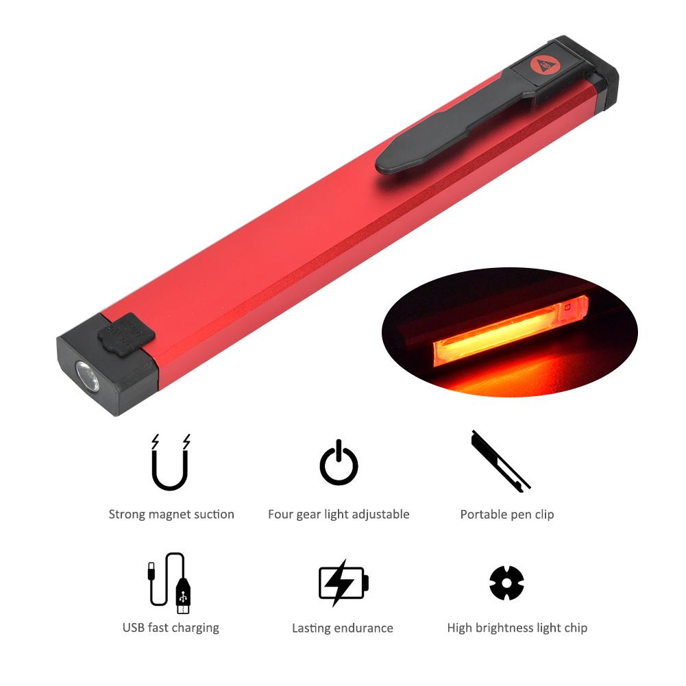 USB Charging Working Light Car Maintenance Outdoor Lighting Camping Magnetic Emergency LED Tent LampWL03 Long Type