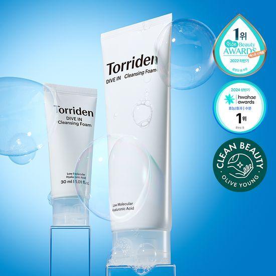 TORRIDEN Dive-in Low-Molecular Hyaluronic Acid Cleansing Foam 150ml Promotion (+30ml Free)