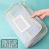 Zipper-style Large Opening Student Examination Handbag Book Storage Bag Test Paper Classification Bag