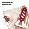 Glues Spatula Tool Serrated Edges Design Woodworking Adhesive Spreader Glues Applicator with Ergonomic Aluminum Handle
