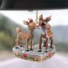 Deer Christmas Ornaments, Car Rearview Mirror Pendants, Backpack Pendants, Suitable For The Whole Family