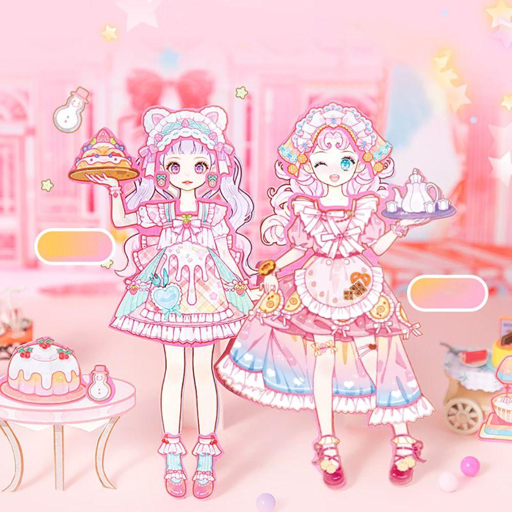 DIY Dress Up Sticker Cartoon Scrapbook Sticker Artistic Decorative Stickers