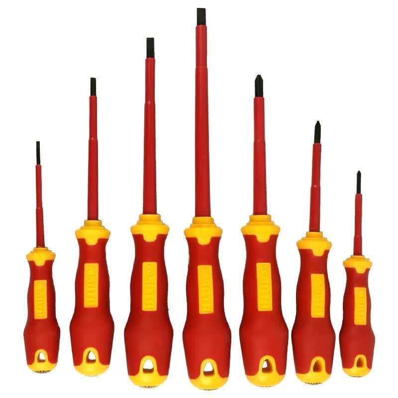 SATA 7-Piece T-Series VDE Insulated Screwdriver Set 09303 7-Piece Set