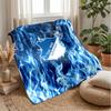TSG Hoffenheim FC Weiche Flanell-Fleece-Decke Leicht Gemütlich Warm Überwurfdecke für Sofa Bett Heimdekoration