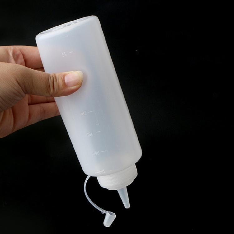 Mehrzweck-Quetschflasche für präzise Flüssigkeitsmessung Plastik-Saucenspender Auslaufsicherer Gewürzbehälter