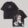 2026 Jujutsu Kaisen Kento Nanami Printed T-shirt Men's and Women's Washed T-shirt High Quality Vintage Cotton T-shirt Y2K Tops